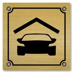 Garage, 100x100mm, zlatá, Kansas